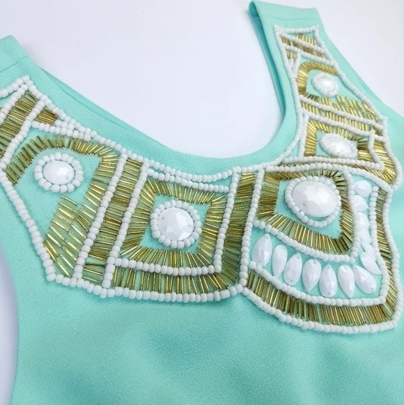 Lilly Pulitzer Pastel Beaded Dress Size Xs - Picture 7 of 13